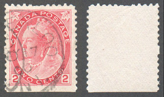 Canada Scott 77bs Used VF (P) - Click Image to Close